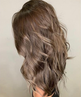 Brown Balayage Hair Down Styled 